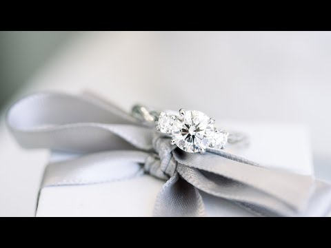 1.75ct Three Stone Round Lab Diamond Engagement Ring with Twisting Band in Platinum | Ada Diamonds