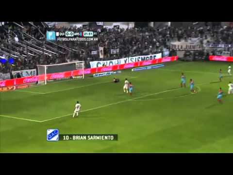 Gol de Sarmiento  Quilmes 1   Arsenal 0  Fecha 6  Torneo Primera División 2014