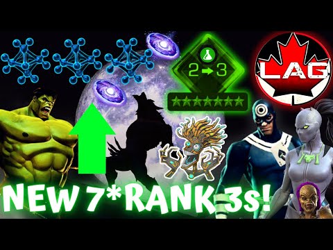 x2 NEW 7-STAR RANK 3 CHAMPS!! Mass Rank Ups (My Biggest Ever?) Act 8 Rewards In Use! Science! - MCOC