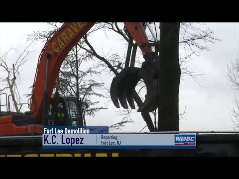 NJ Fort Lee Apartment Complex Demolition