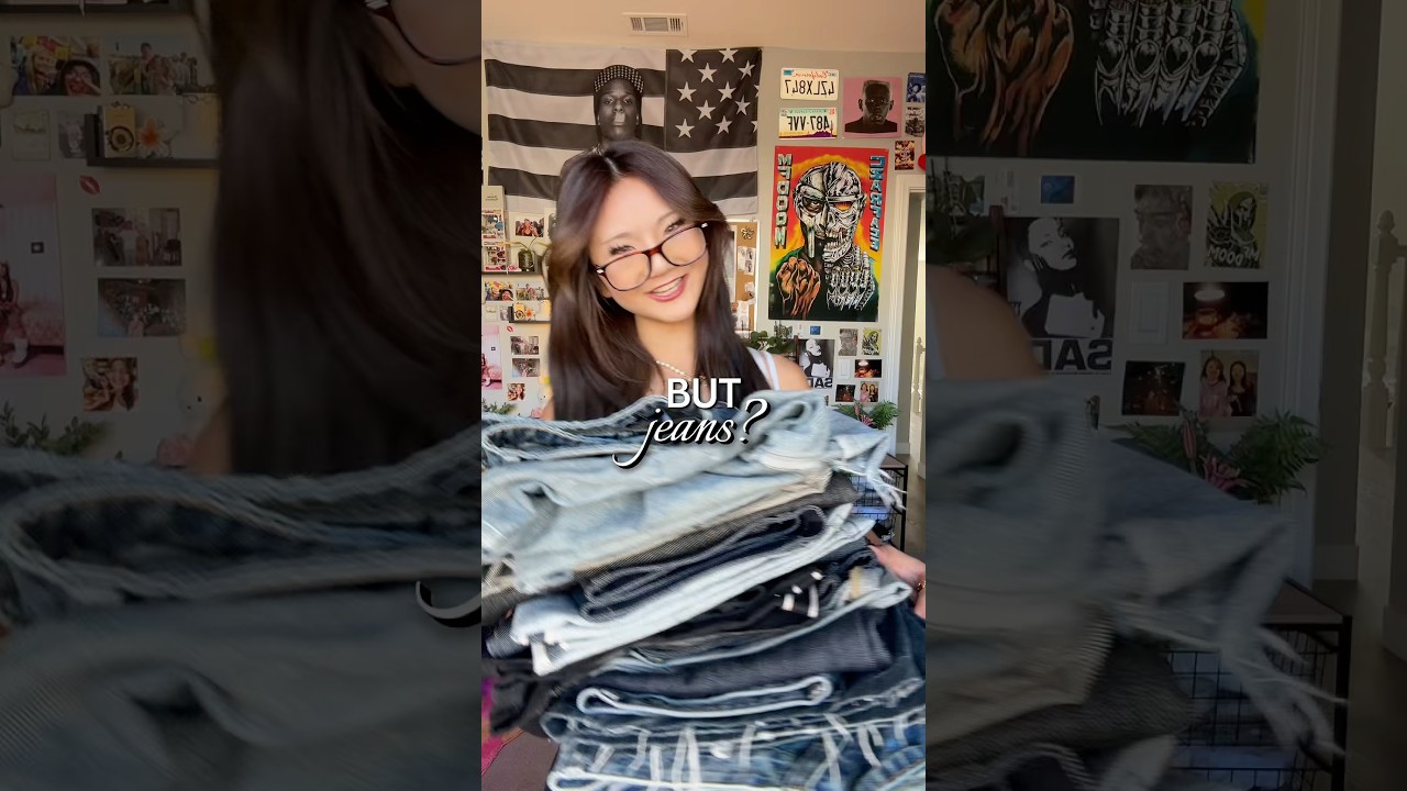 UPDATED JEANS ROTATION!☺️🤍 #OOTD #outfitinspo #outfitideas #fashion #baggyjeans #jeans #trending