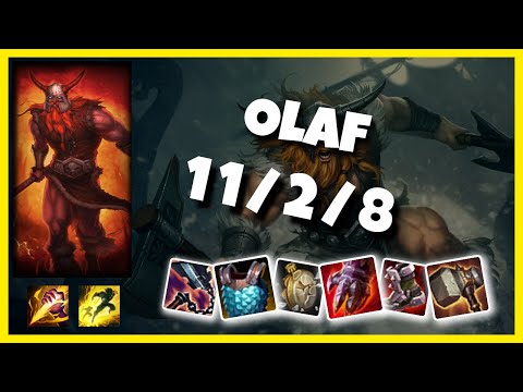 Olaf vs Graves EU Challenger JUNGLE (11/2/8) - v10.25