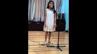Chayana Alcazar singing The Show by Lenka 5/24/14 at CMM Mini Recital