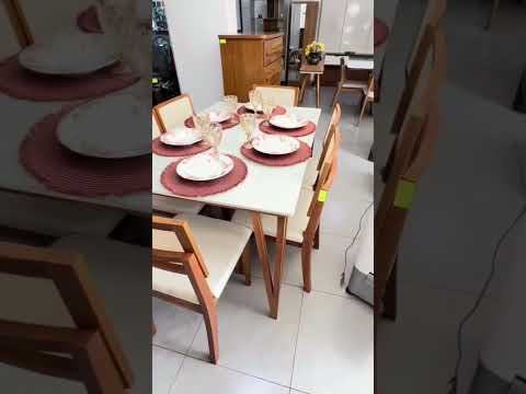 MESA DE JANTAR SAFIRA + CADEIRAS SAFIRA - video