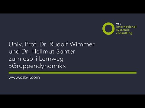 osb international - Rudolf Wimmer und Hellmut Santer »osb-i Lernweg Gruppendynamik«