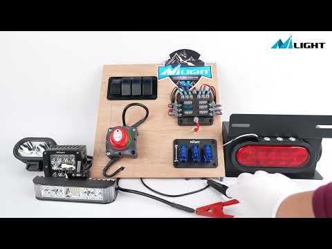 Great Combination! Nilight Rocker Switch Panel, Fuse Panel and Battery Switch