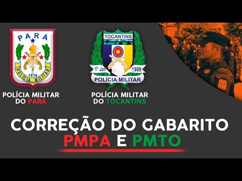 CORREÇÃO DO GABARITO PMPA E PMTO (AO VIVO)
