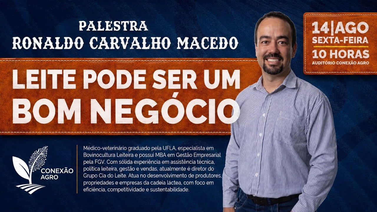 CONEXÃO AGRO - DEL REI EXPO 2026 - SÃO JOÃO DEL REI/MG - 14/08/2026 - 10H