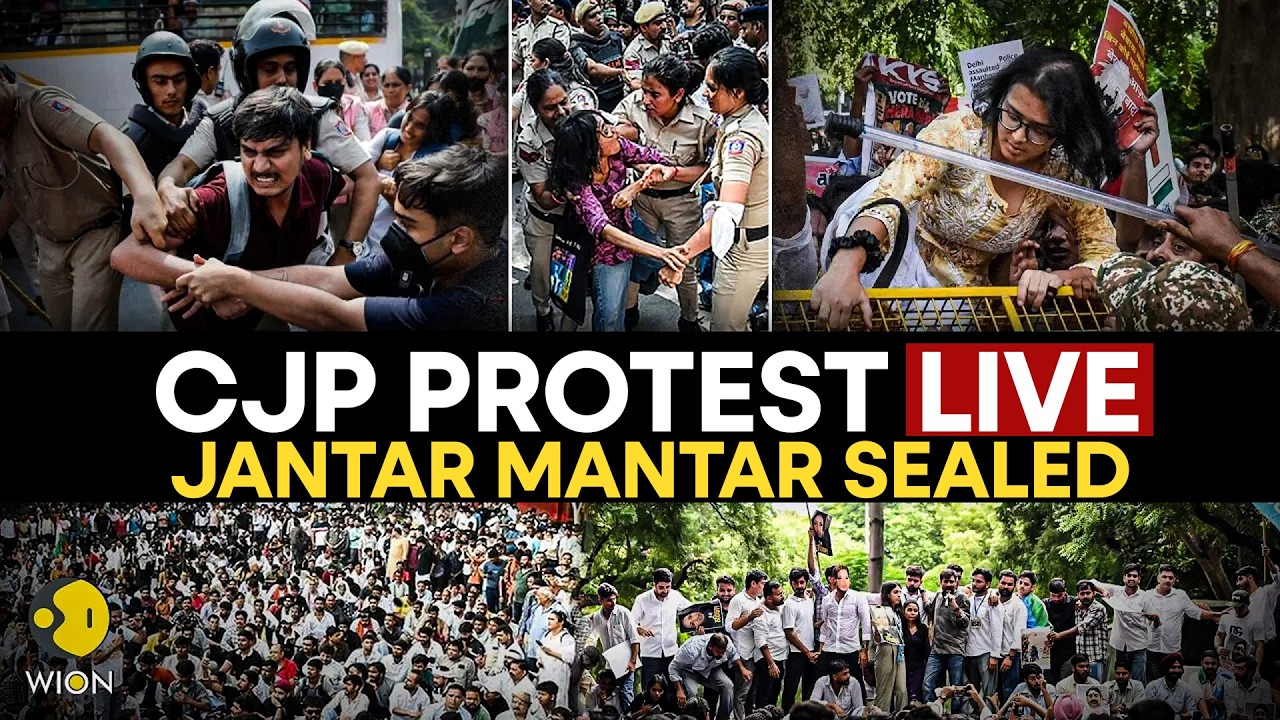 CJP Protests LIVE: 'Cockroach' Gang Busted In Delhi , Mass Detentions Rock Capital | WION