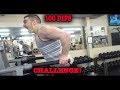 Blind Guy vS Steve Cook At The 100 Dips Challenge!