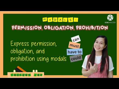 MODALS: Permission, Obligation, Prohibition | can, must, have to, could