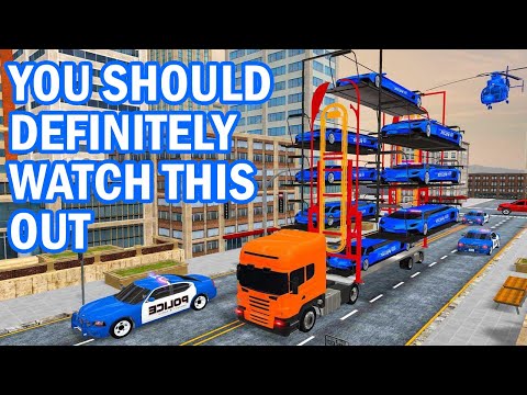 Multi Level Sports Car Transporter Truck 2020 - Android Gameplay | Transporting cars in Helicopter