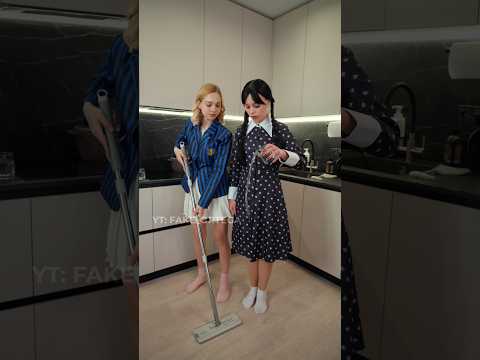 My fav life hack🧦 #jennaortega #fakeortega #wednesday #enid #shorts #netflix