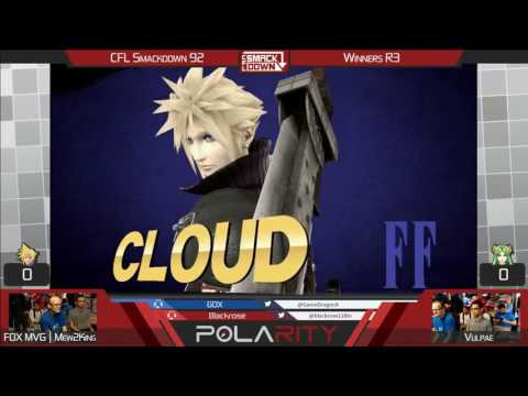 CFL Smackdown 92 WiiU - FOX MVG Mew2king (Cloud) vs Vulpae (Palutena) - Winners R3