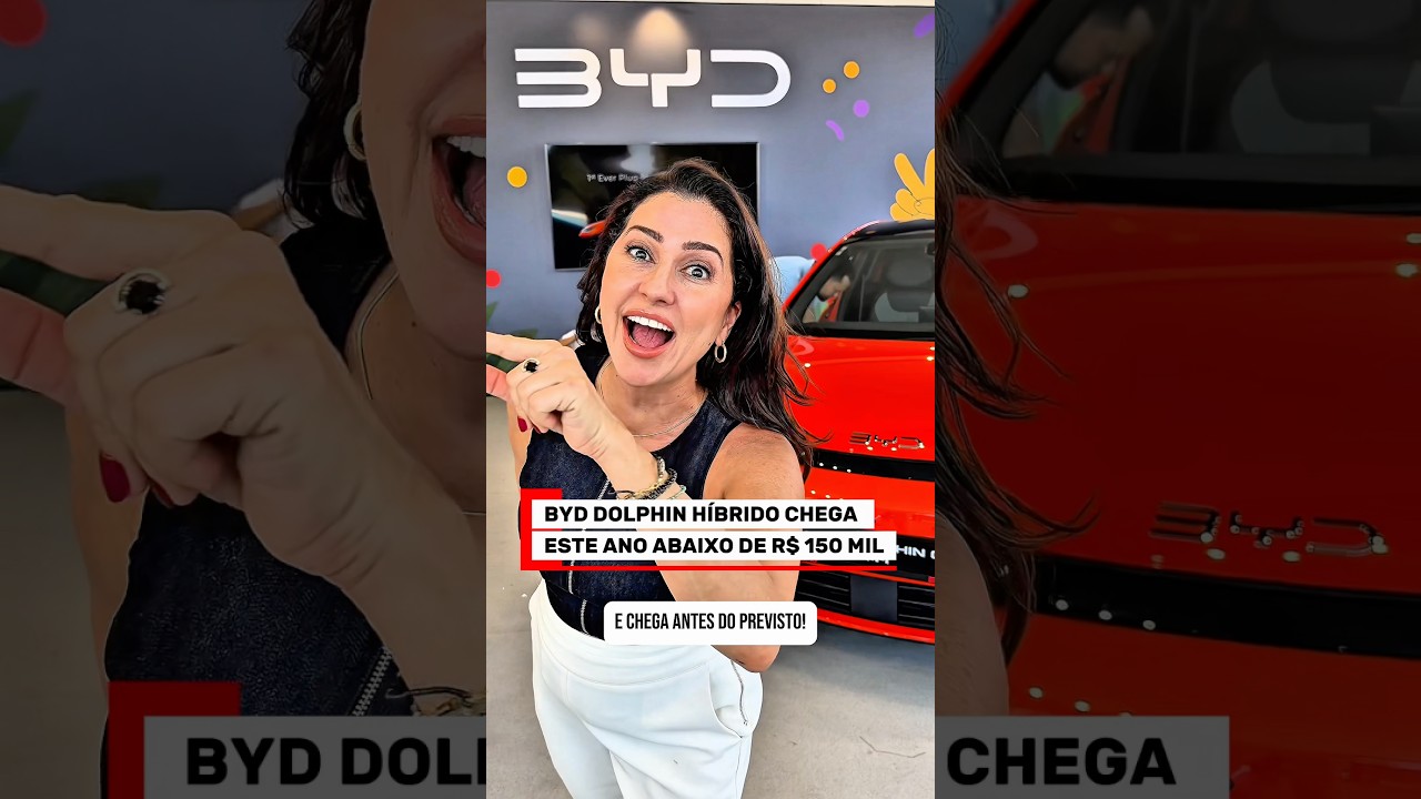 BYD Dolphin híbrido chega ano que vem! #byddolphin