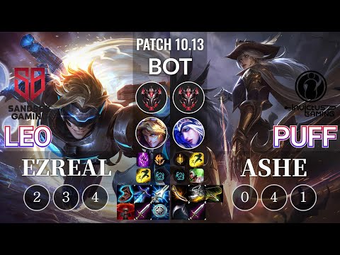 SB Leo Ezreal vs IG Puff Ashe Bot - KR Patch 10.13