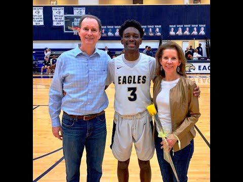 Johnathan Gooden introduced at Second Baptist School Senior Night