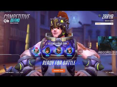 HARBLEU ZARYA AND HAMMOND GAMEPLAY - OVERWATCH 2 SEASON 6 TOP 500