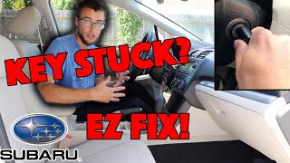 How To: Fix Subaru Key Stuck in Ignition - EZ FIX!  ( Crosstrek Impreza Legacy Outback )