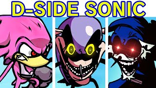 Friday Night Funkin&#39; VS Sonic.EXE D-Side V2 (Triple Trouble, Too Slow, Endless) (FNF Mod/Sonic)