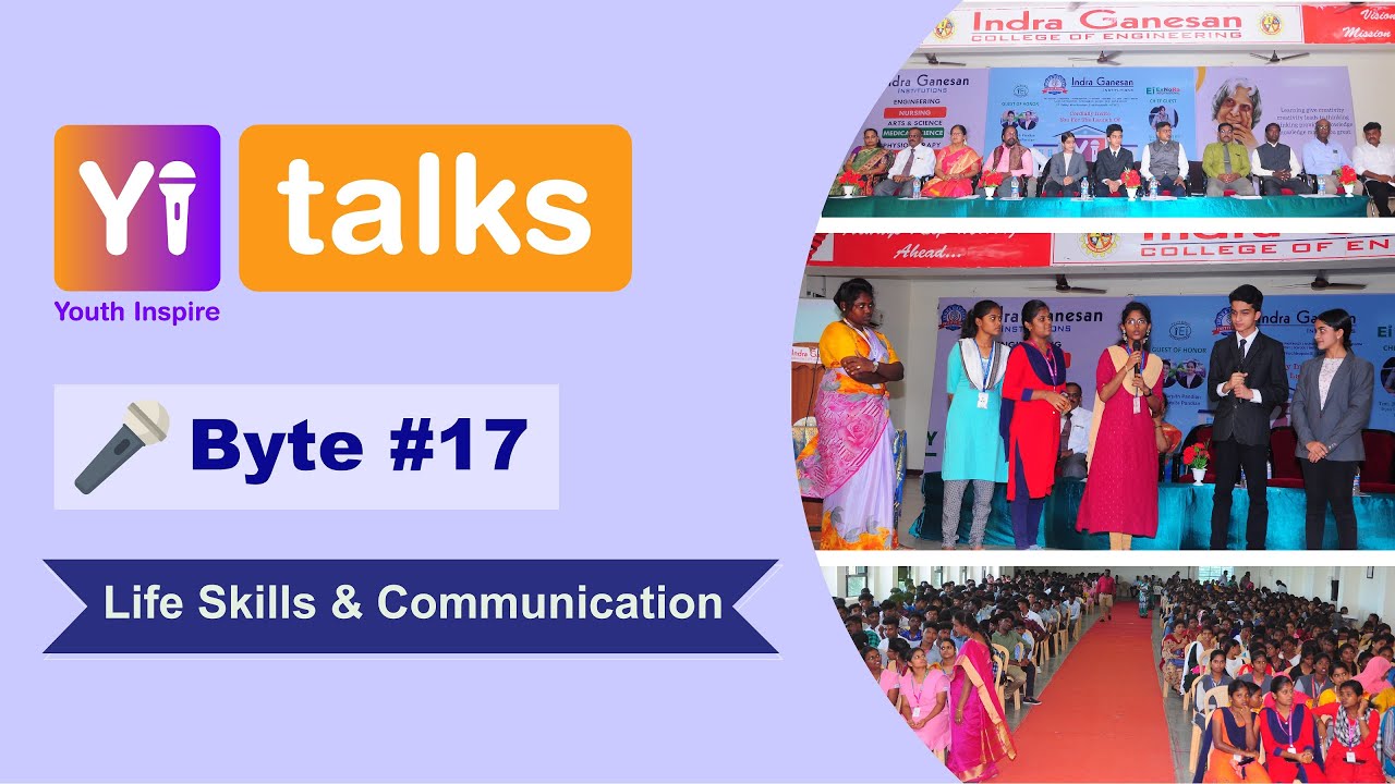 Yi Talks | Life Skills and Communication | Indira Ganesan Group of Institutions, Trichy