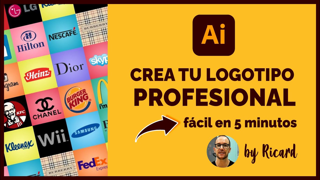 ✏️ Como hacer tu LOGOTIPO en 5 Minutos con Adobe ILLUSTRATOR 🔥 [3 Mejores formas]