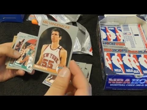 How to pronounce player names: 1990-91 NBA Hoops cards (unboxing)