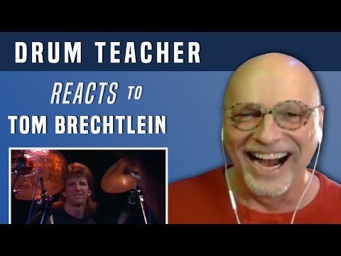 Drum Teacher Reacts to Tom Brechtlein - Drum Solo