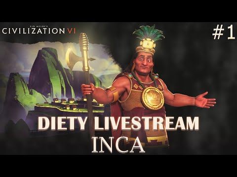 TERRACE FARMS OP!  - Civilization 6 Deity Inca Let's Play Part 1