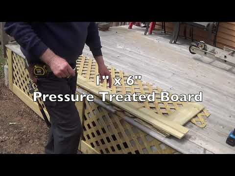 DIY - How To Attach Pressure Treated Lattice To A Deck
