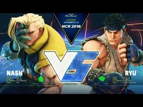 Street Fighter V - Infiltration [Nash] x Tokido [Ryu] - NCR 2016 - TOP 8