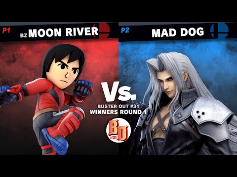 Buster Out #31 - BZ | Moon River (Mii Brawler) VS Mad Dog (Sephiroth) - Winners Round 1