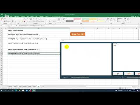 Công cụ học SQL ngay trong Excel