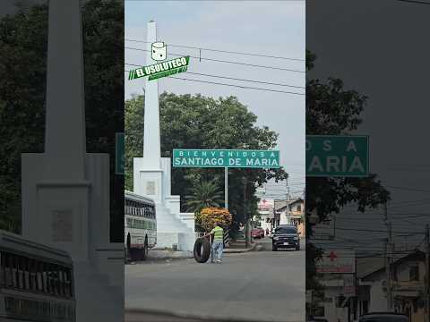 Mi Santiago de María en Usulután Norte, El Salvador. 🇸🇻⤵️ Ingresando sobre la calle desde Usulután