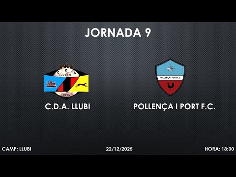 JORNADA 9 - C.D.A. LLUBI - POLLENÇA I PORT - PREBENJAMINS PRIMERA REGIONAL (Partit complet)