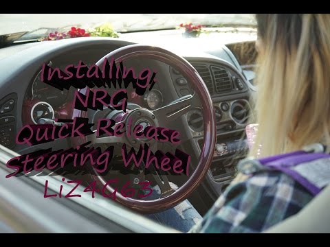 Installing: NRG Quick Release Steering Wheel on DSM | VLOG | Liz4G63