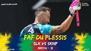 Faf Du Plessis maiden T20 franchise century | CPL 2021