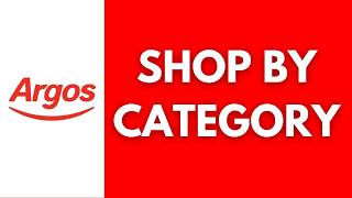 How To Shop By Category On Argos (2026)