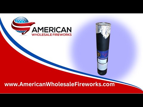 Shell - 62mm Red Peony to Delayed Crackle - Dominator ... Available at American Wholesale Fireworks!