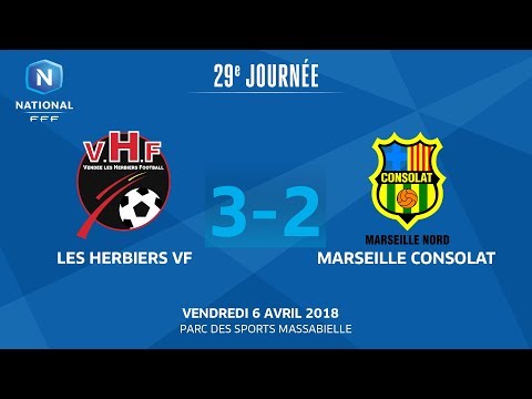 J29 : Vendée Les Herbiers F. - GS Marseille Consolat (3-2), le replay I National FFF 2018