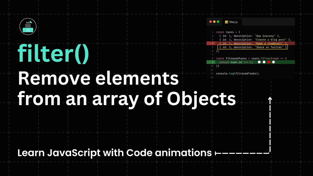 Remove Object from Array using JavaScript Filter (Easy Tutorial)