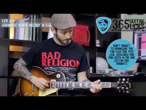 Lick 234/365 - Harmonic Minor Melody in Cm | 365 Guitar Licks Project