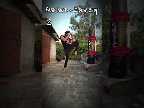 Epic Elbow knockout 😱 #elbowstrikes #muaythai