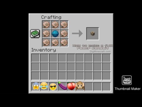 How to build a full power conduit in Minecraft (P.E.)