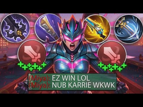 MANIAC+26 KILLS  KARRIE ATTACK SPEED HACK BUILD!! 😱 ( MUST TRY! ) KARRIE BEST BUILD 2026