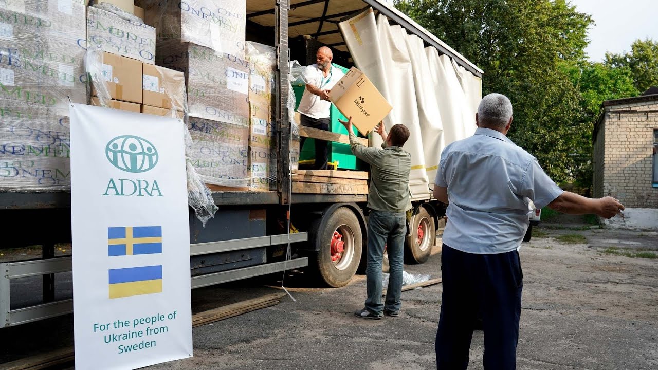 Ukraina får sjukvårdsmaterial från Sverige