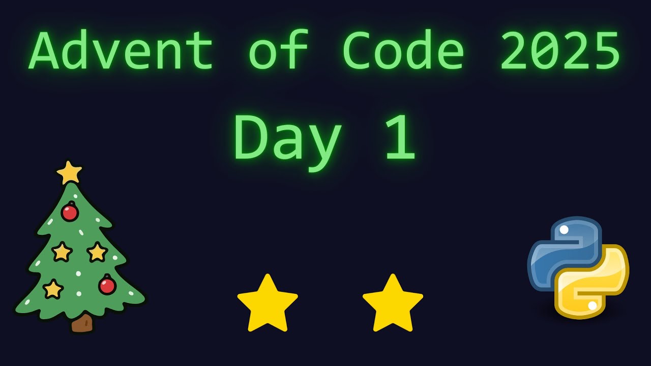 Advent of Code 2025 - Day 1 (Python)