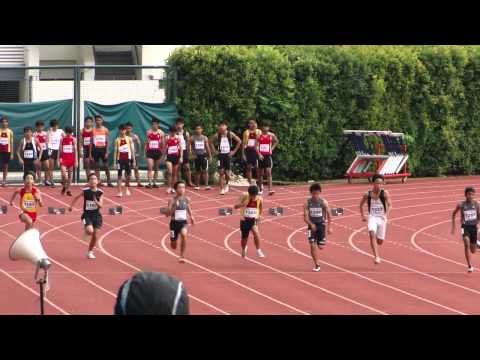 100m Boys U15 Heat #3 - 2012 S'pore Jr  C'ship
