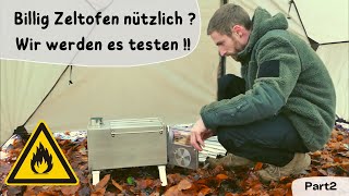 Zeltofen Tomount / Aufbau + Test / Anleitung / Bushcraft / Part2