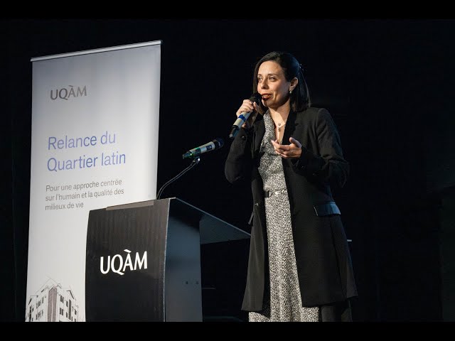 Des idées pour le Quartier latin, une présentation de la vice-rectrice associée à la Relance du Quartier latin Priscilla Ananian